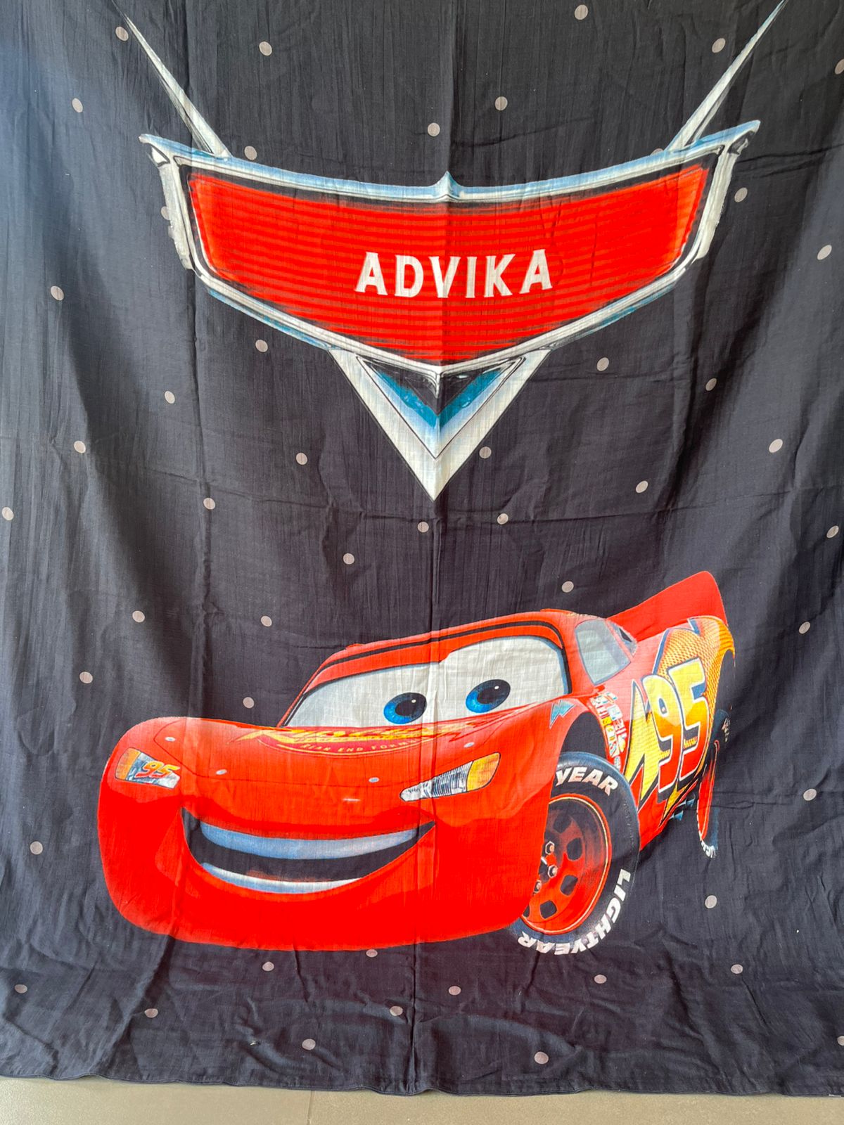 Mequeen Car Advika Name Small Size Blanket
